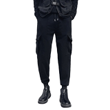 冬款新款男生工装修身休闲裤男士潮小脚束脚裤加绒1003-1A81P55，男装休闲裤，星座1003-1