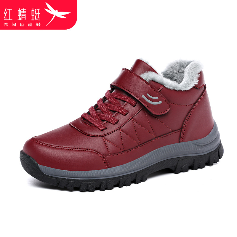 红蜻蜓牛筋底健步妈妈鞋防滑