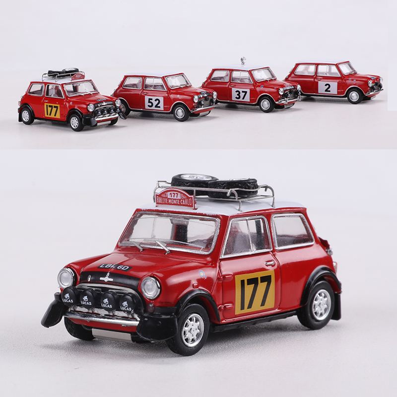 GCD 1:64 宝马MINI COOPER 迷你谷巴赛车仿真合金汽车模型