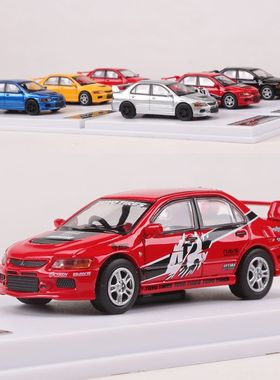 LMLF 1:64三菱蓝瑟Lancer EVO 9代仿真合金汽车模型收藏摆件