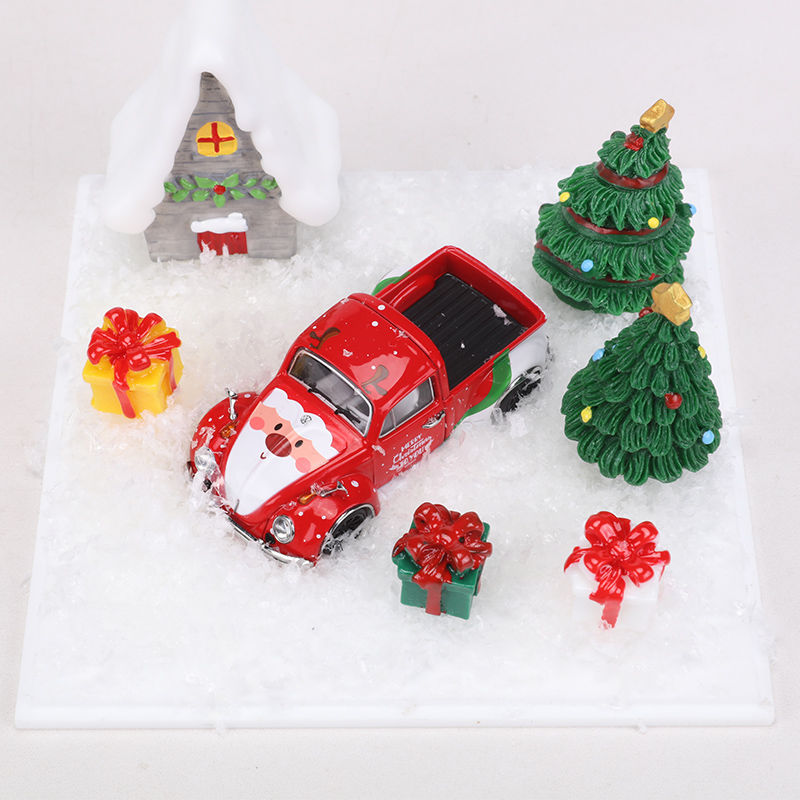 Liberty 1:64大众甲壳虫皮卡圣诞涂装 仿真合金汽车模型收藏