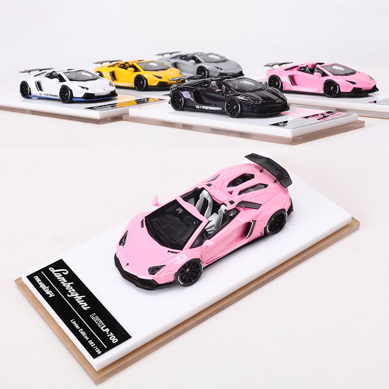 Fine works 1:64兰博基尼LP700 Aventador敞篷跑车树脂汽车模型