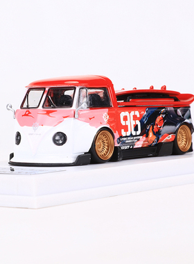 LMLF 1:64大众巴士T1 RWB宽体改装皮卡VW仿真合金汽车模型收藏