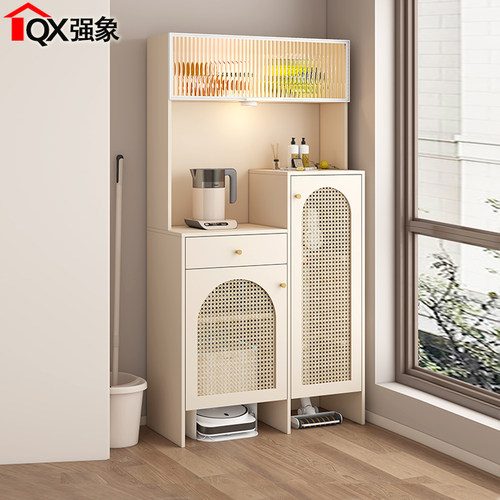 茶水柜扫地机吸尘器收纳家政柜