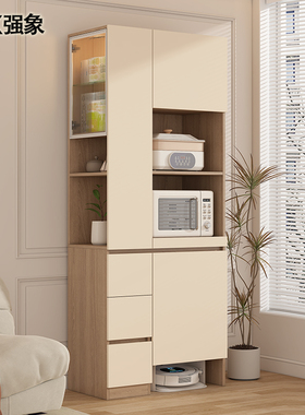 餐边柜一体靠墙客厅转角柜厨房电器收纳高柜扫地机储物柜子G327