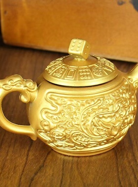 麻将把把壶创意啥精神手把件解压转转可旋转龙凤茶壶转运把把胡