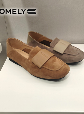 COMELY康莉女鞋2026春季商场新款平底舒适百搭休闲乐福鞋KYQ51023