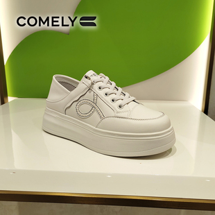 COMELY康莉厚底小白鞋2026春季新款商场直发轻质舒适单鞋KKF61133