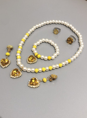 儿童宝石首饰礼盒洛丽塔项圈公主