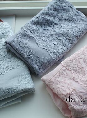 高端出口日本纯棉女内裤 高腰蕾丝收腹微提臀产后塑身外贸大码C21