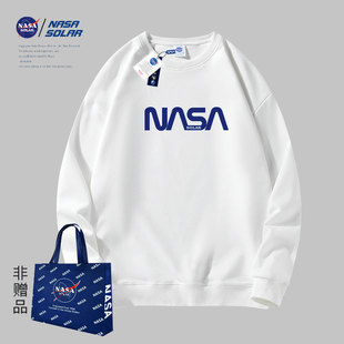 情侣潮牌oversize圆领卫衣圆领长袖 2025秋季 T恤 SOLAR联名款 NASA