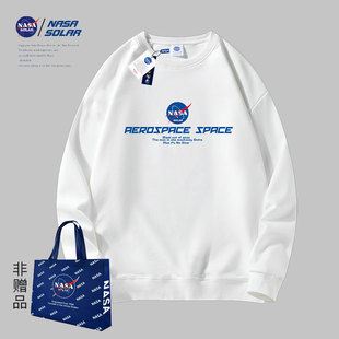 字母高街潮牌圆领男女同款 NASA 美式 2025春秋款 卫衣潮 SOLAR联名款