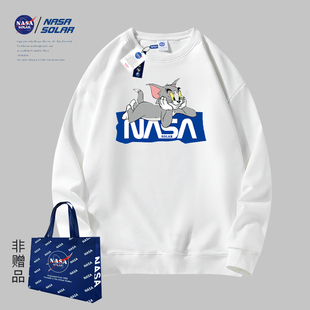 卡通印花情侣男女同款 NASA 新款 秋冬季 重磅透气卫衣潮 SOLAR联名款