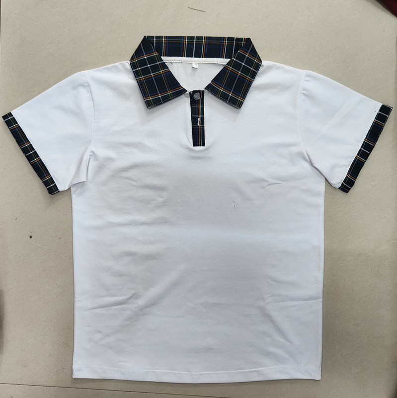 夏季中小学生校服短袖T恤纯棉不起球男女生同款