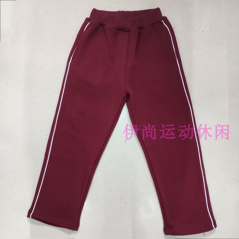 秋冬季新品中小学生深酒红运动服