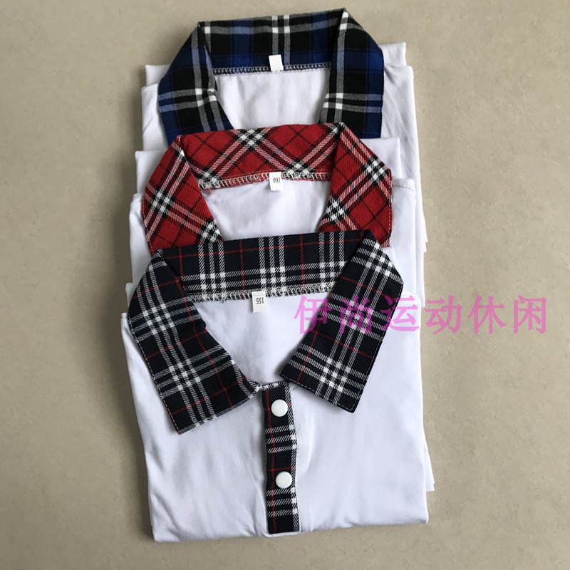 夏季短袖男女透气全棉上衣校服