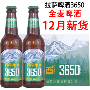 24瓶 西藏拉萨啤酒3650 330ml 整箱非青稞啤酒 全麦啤酒