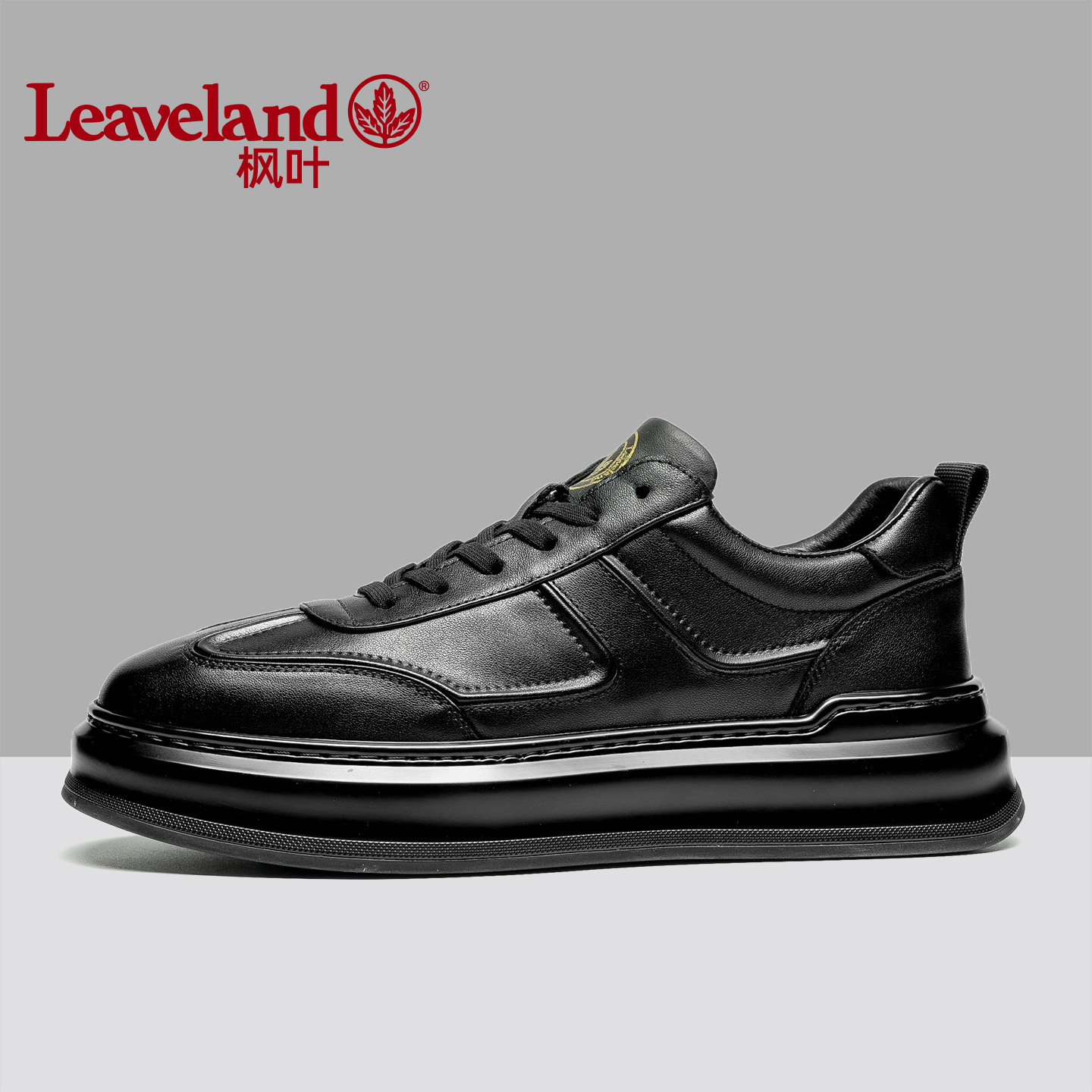 枫叶男士休闲鞋韩版百搭皮鞋