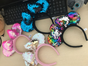 卡哇咿米奇米妮发箍成人儿童乐园同款头箍蝴蝶结发饰头饰生日礼物