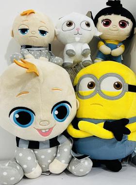 日单正版小黄人神偷奶爸4minion超可愛生日礼物娃娃2款毛绒玩具