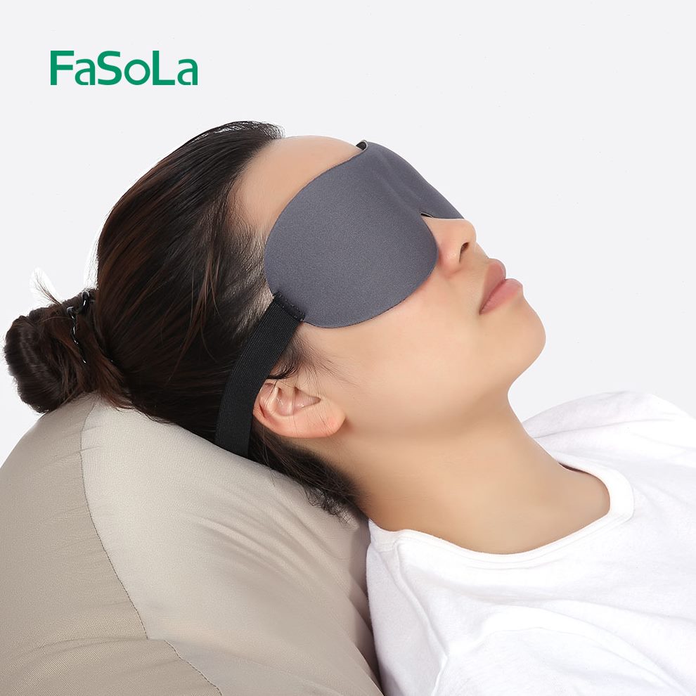 日本FaSoLa 亲肤3D立体慢睡眠眼罩遮光透气睡觉午休助眠护眼罩