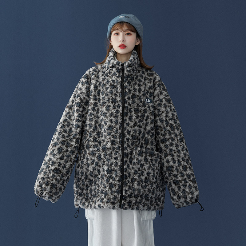 冬季百搭中性风宽松休闲羊羔毛棉-衣夹棉外套棉服MY03-P128，男装棉衣，电商A132（原电商B245）