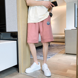 港风休闲夏季华夫格新款百搭五分裤夏宽松短裤DK31-P35图片