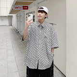 2022夏季新款男女衬衫时尚短袖衬衣CS011，男装衬衫，电商A132（原电商B245）