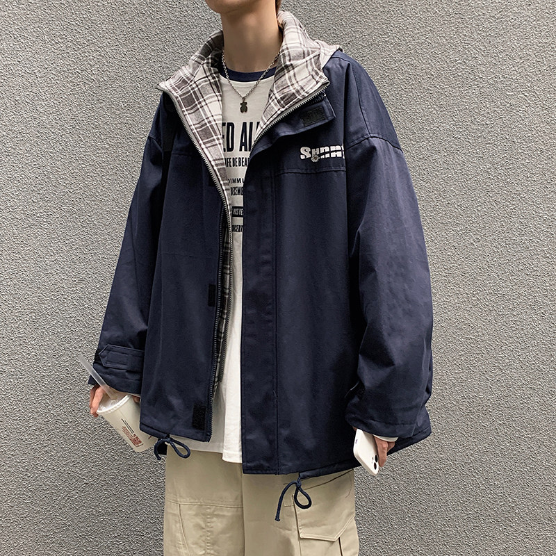春季主推新款夹克假两件连帽百搭外套G111-P90图片