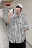 2022夏季新款男女衬衫时尚短袖衬衣CS011，男装衬衫，电商A132（原电商B245）