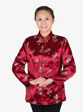 女装时尚唐装上衣中老年服装