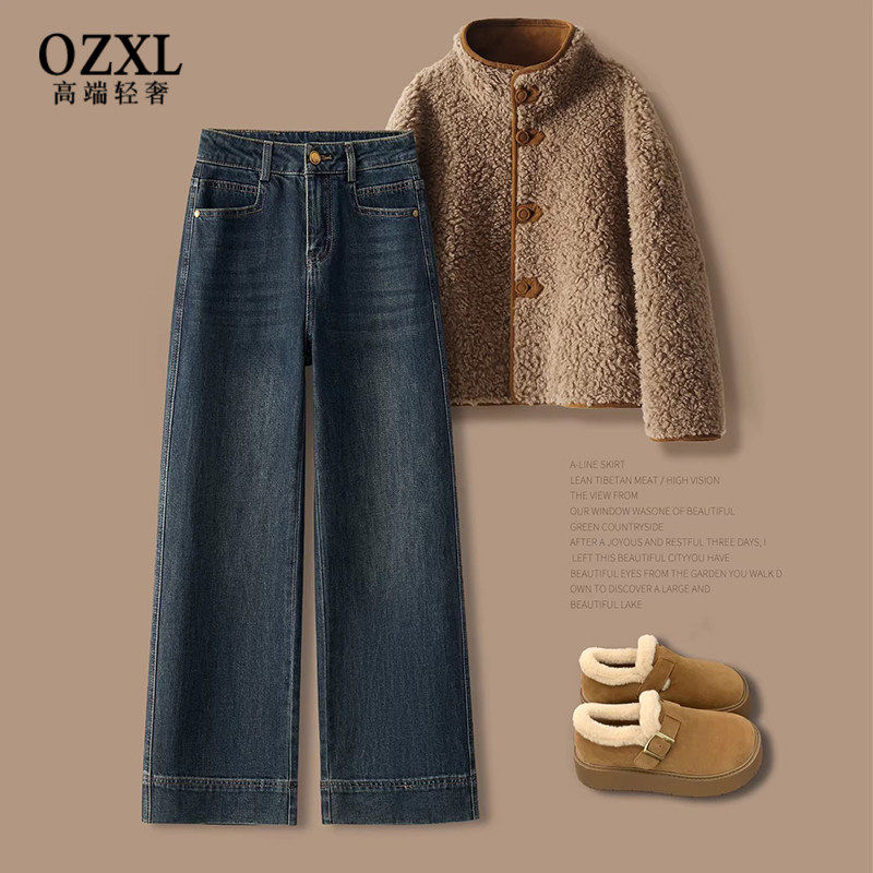 高腰加绒复古阔腿牛仔裤女春季2026新款小个子九分加厚窄版直筒裤,女装/女士精品,牛仔裤,淘宝优惠券,粉丝福利购,淘宝优惠卷