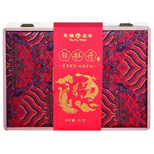 天福茗茶漫品白牡丹白茶 福鼎原产 木箱礼盒装380g