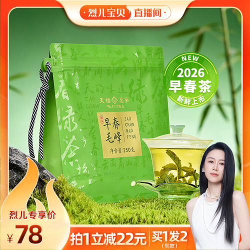 天福茗茶毛峰口粮茶实惠袋装