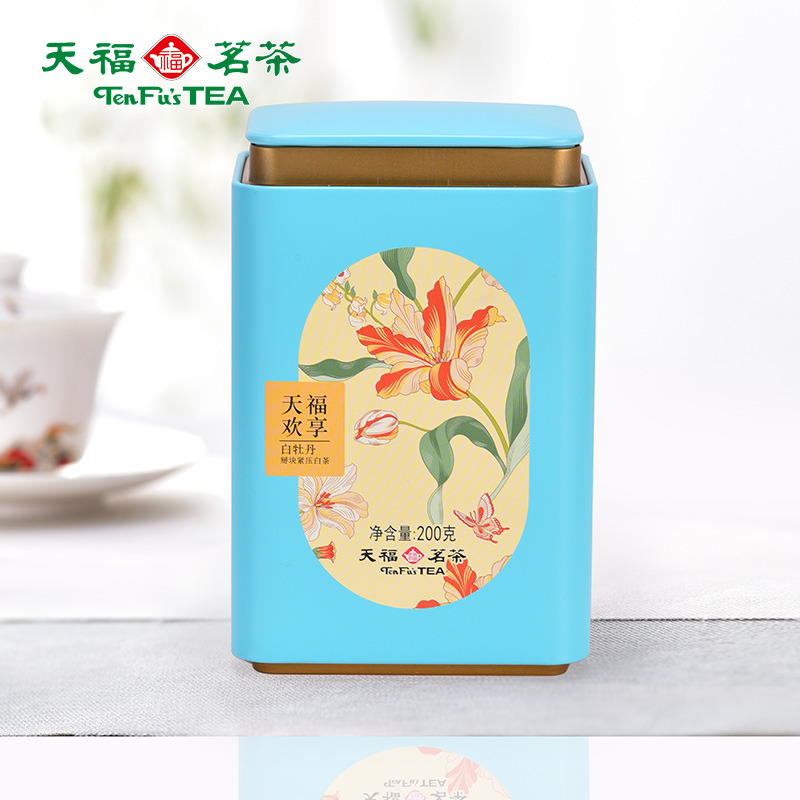 天福茗茶福鼎白茶掰块紧压白茶