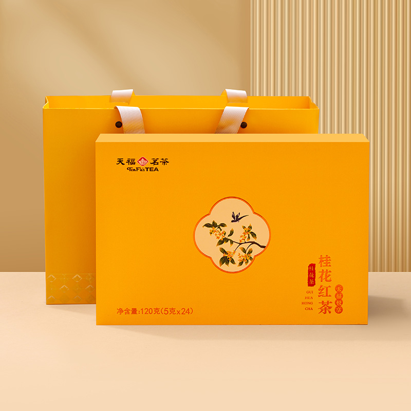 天福茗茶特级茶叶花茶桂花红茶