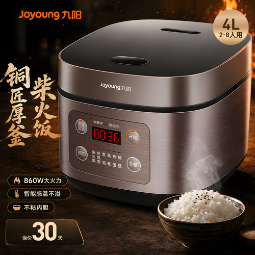 【铜匠厚釜】九阳家用4L电饭煲