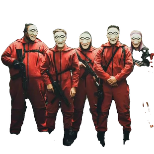 红色连体衣新款纸钞屋套装面具cos韩剧周边舞台演出服小丑万圣节