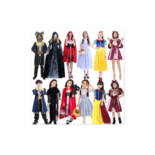 万圣节聚会服六一童话主题服装儿童节日走秀服亲子表演服cos舞台