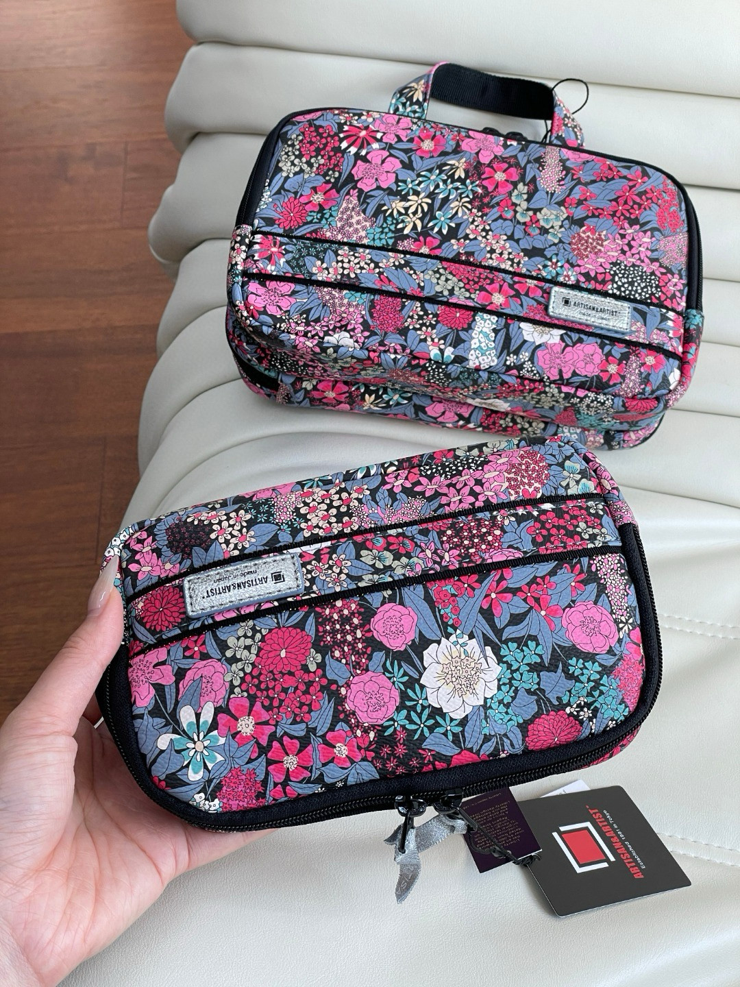 纯原现货日本订单ARTISAN&ARTIST 复古花花化妆包收纳包手拎包,模玩/动漫/周边/娃圈三坑/桌游,动漫背包/钱包/箱包,淘宝优惠券,粉丝福利购,淘宝优惠卷