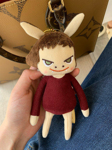 奈良美智恶魔天使翅膀娃娃公仔毛绒玩具背包包钥匙挂件