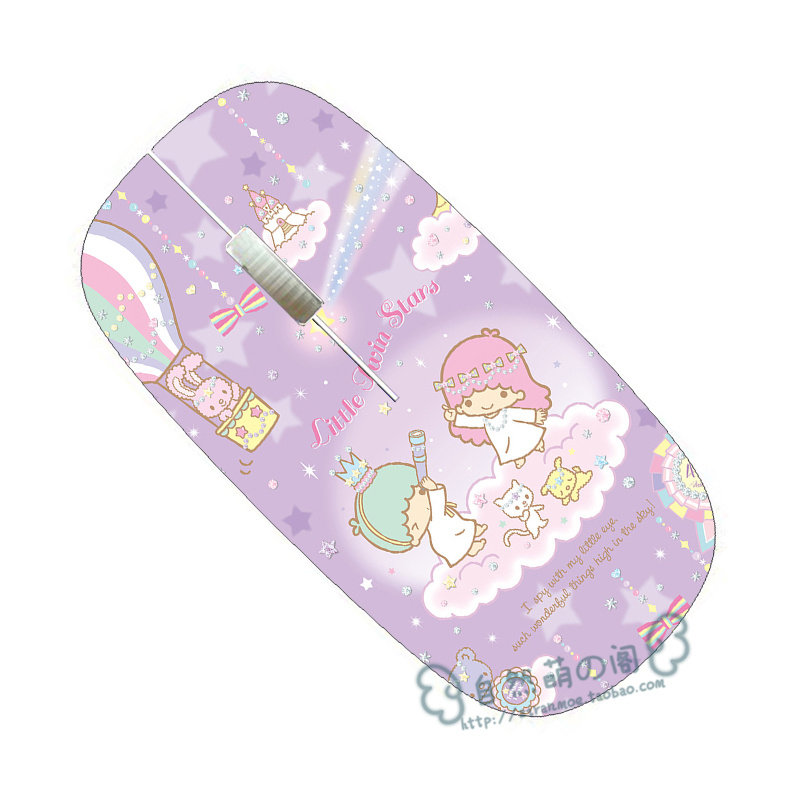 双子星little twin stars卡通Kitty动漫有线无线鼠标滑鼠定制