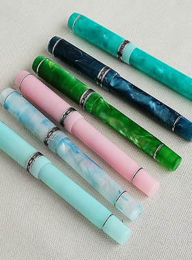 袋鼠凯格露316钢笔世纪豆腐银夹明尖铱金笔练字文艺青年书写礼物