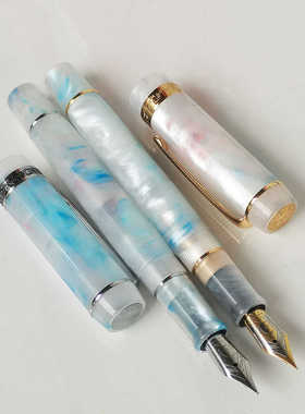 2024袋鼠凯格露316钢笔明尖螺旋帽练字书写中细特细毕业礼品七彩