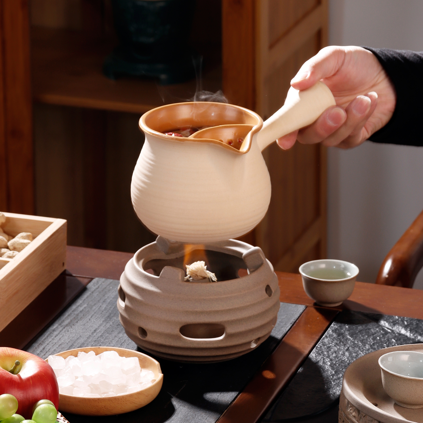 逍遥罐罐茶酒精炉煮茶器套装