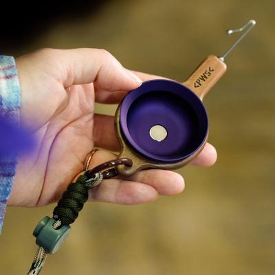 钓展钓溪流实木把手小鱼竿