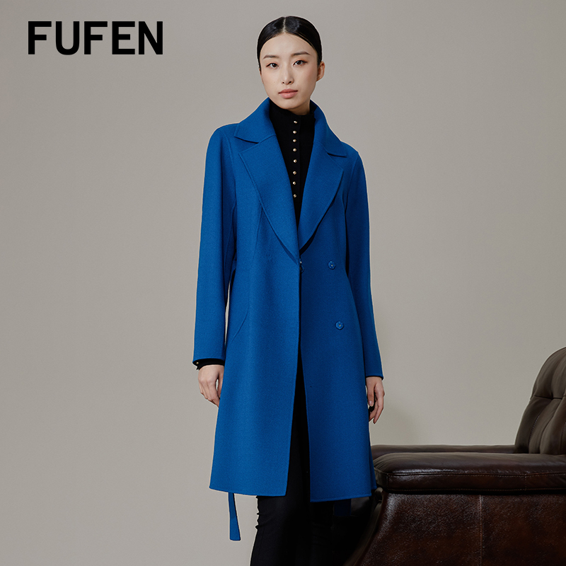 fufen羊毛百搭毛呢外套