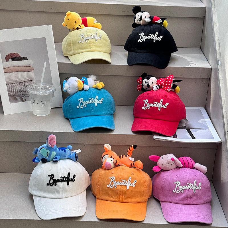 2025春夏新磨毛软顶米奇动物园亲子鸭舌帽儿童卡通装扮遮阳棒球帽,服饰配件/皮带/帽子/围巾,帽子,淘宝优惠券,粉丝福利购,淘宝优惠卷