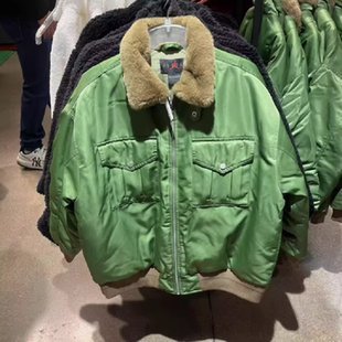 340 Jordan女子防风保暖运动休闲翻毛领棉服外套FB5089 Nike 耐克