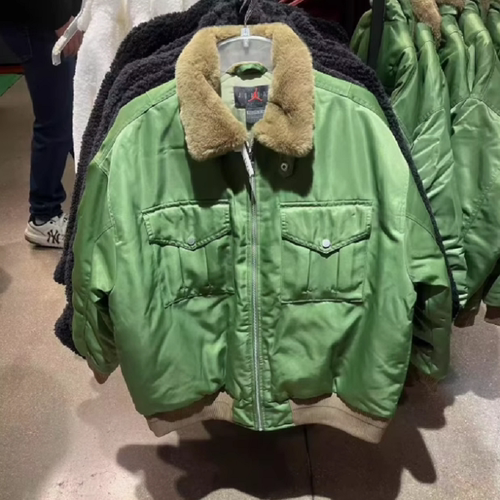 Nike/耐克 Jordan女子防风保暖运动休闲翻毛领棉服外套FB5089-340